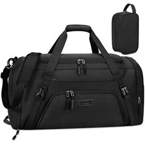 40L Waterproof Sports Bags Travel Duffel Bags Black